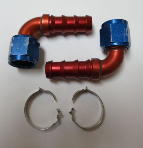 Aeroquip earls russell fragola  dash 10 push lock socketless hose end 90 degree