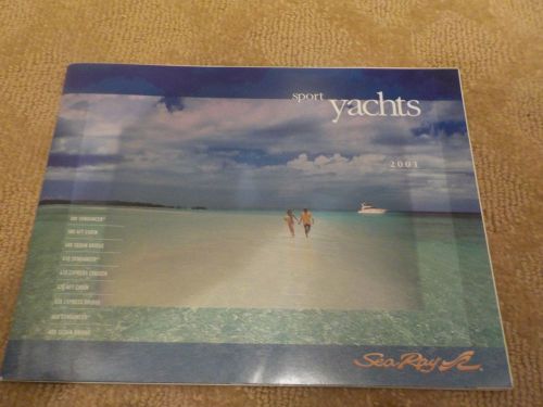 2001 searay sport yachts marketing / specifications brochure 38-48&#039;  78 pages