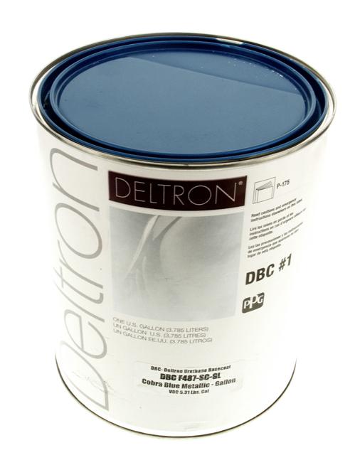Ppg dbc deltron basecoat cobra blue metallic gallon auto paint