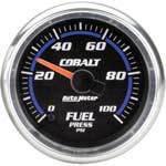 Autometer cobalt -fuel press gauge 2-1/16 electric full sweep 0-100psi 6163
