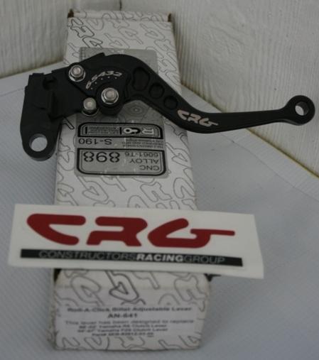 Crg an-641 black short billet adjustable clutch lever for yamaha