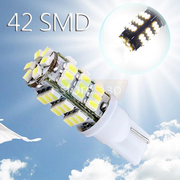 T10 42 smd license plate pure white 194 w5w led car light bulb lamp