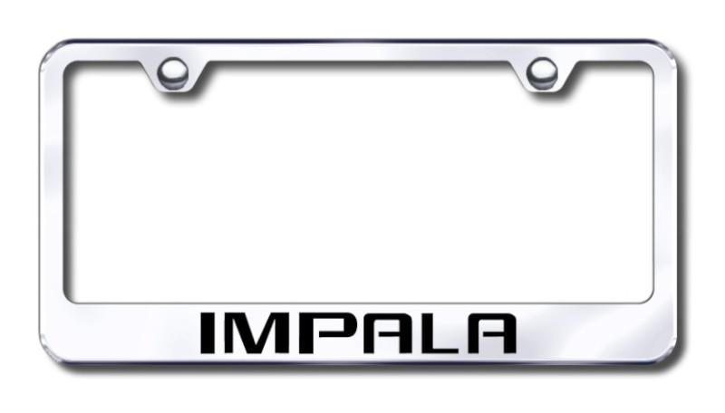 Gm impala  engraved chrome license plate frame made in usa genuine