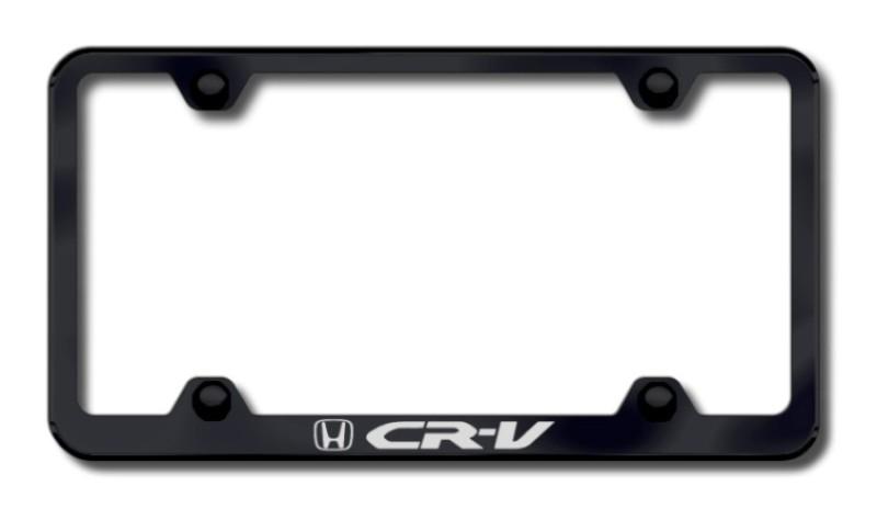 Honda crv wide body laser etched license plate frame-black made in usa genuine