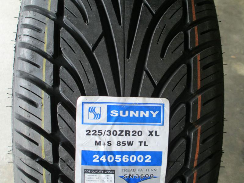 4 new 225/30zr20 inch sunny sn 3800 tires 2253020 225 30 20 r20