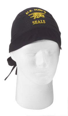  rothco embroidered biker head wrap "navy seals"