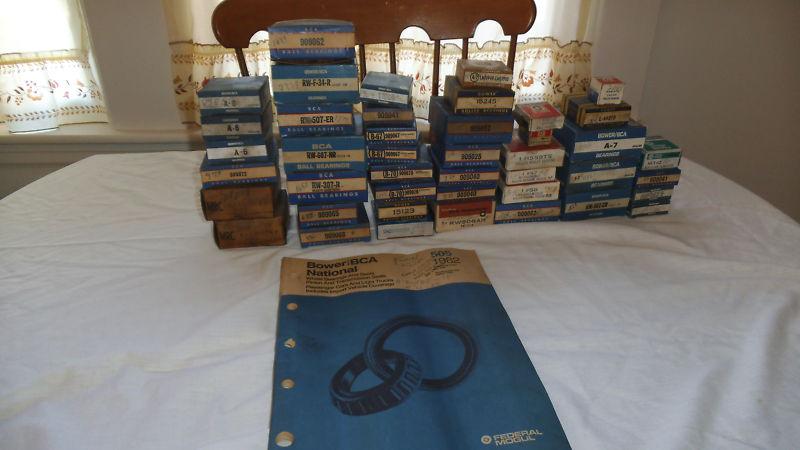 Vtg lot 43 misc  bower bca national federal mogul wheel bearings some nos boxes