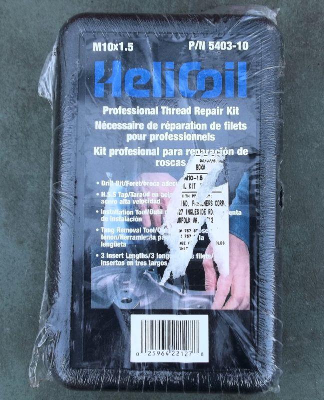 Helicoil m10 x 1.5 professionalthread repair kit part no. 5403-10 new in case nr