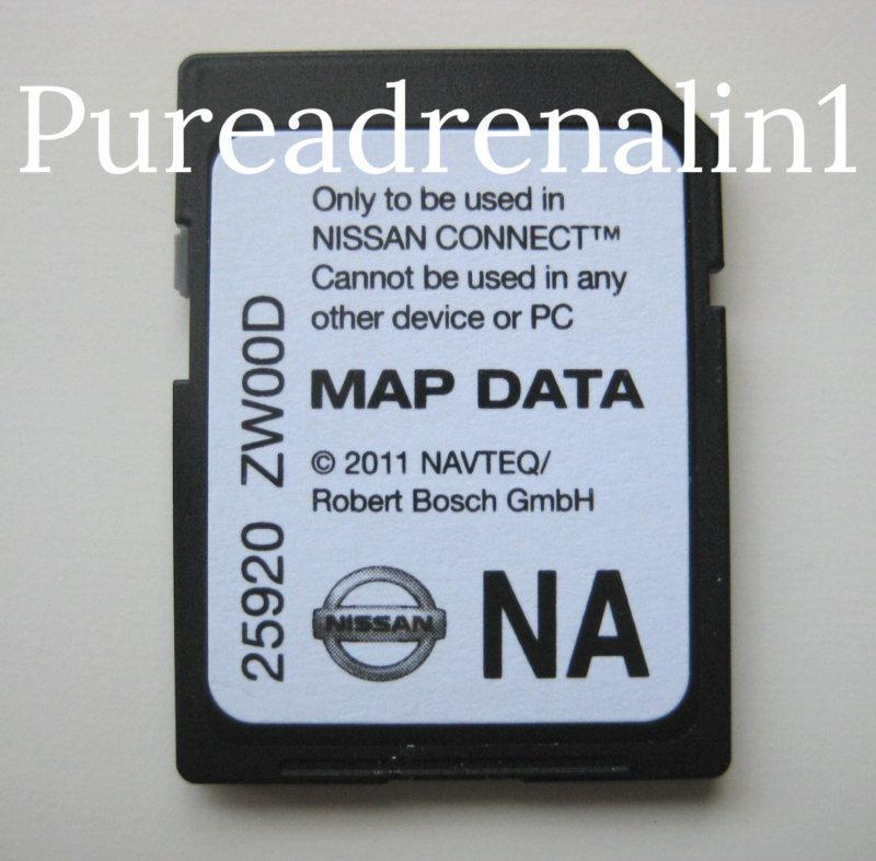 2011 2012 nissan connect sentra navigation sd card map data 25920 zw00d canada 