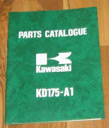 Kawasaki kd175-a1 parts catalog list manual_kd 175_part#99997-676