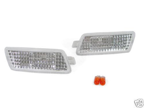 New pair 2006 2007 2008 audi a3 8p s-line depo clear bumper side marker lights