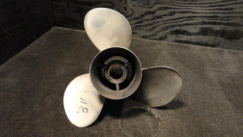 Used mercury stainless steel outboard propeller 13.75x21p boat 40-140hp p623