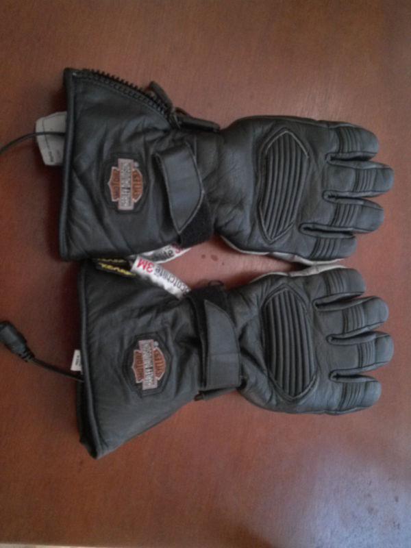 Harley davidson kevlar thinsulate heated gloves xs extra small