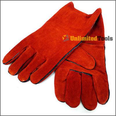 Qty (12) welding glove 100% leather safety gloves dozen wholesale retail diy new