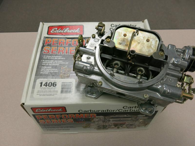 Used edelbrock 1406 performer series carburetor 600 cfm electric choke