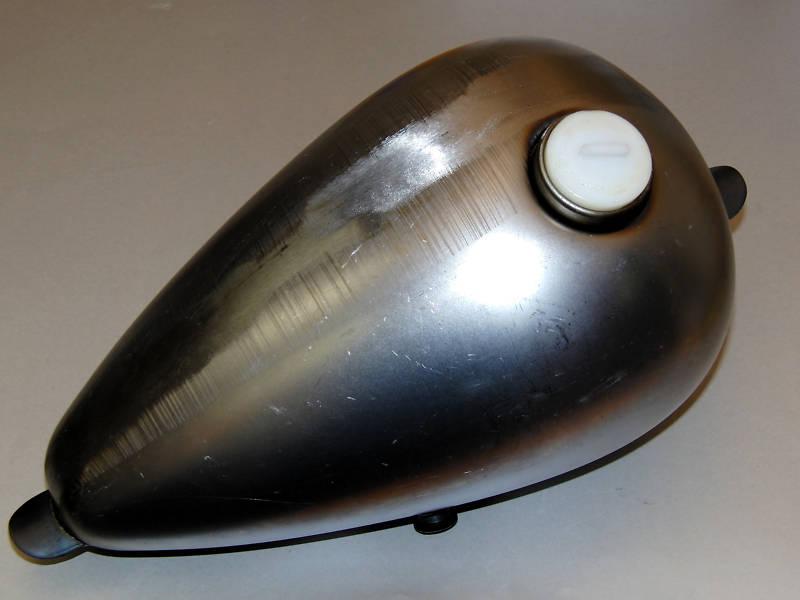 Alien egg axed gas tank 2.2gal raw steel harley triumph bsa xs650 bobber chopper