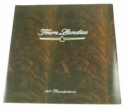 1977 77 ford town landau thunderbird brochure tbird