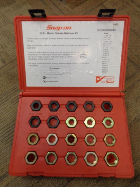 *NEW* Snap On 20-pc Master Spindle Rethreading Set RD20 