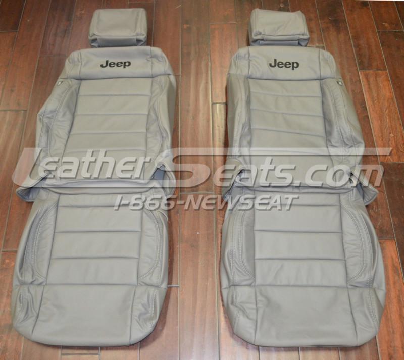 2008 - 2010 jeep wrangler unlimitedcustom leather trimmed upholstery seat covers