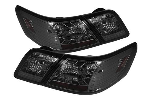 Spyder t07 toyota camry smoke euro tail lights rear stop lamps w leds