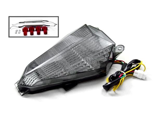 Smoke led tail light with turn signals for 2010-2012 yamaha yzf r6 yzf-r6