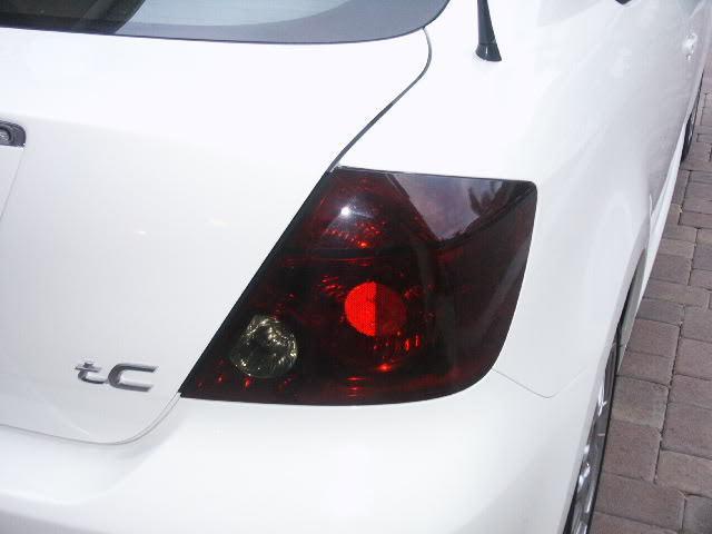 Scion tc smoked lights package deal taillights 3rd head light eyelids tint film