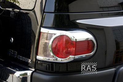 2007 and up toyota fj cruiser chrome tail light covers