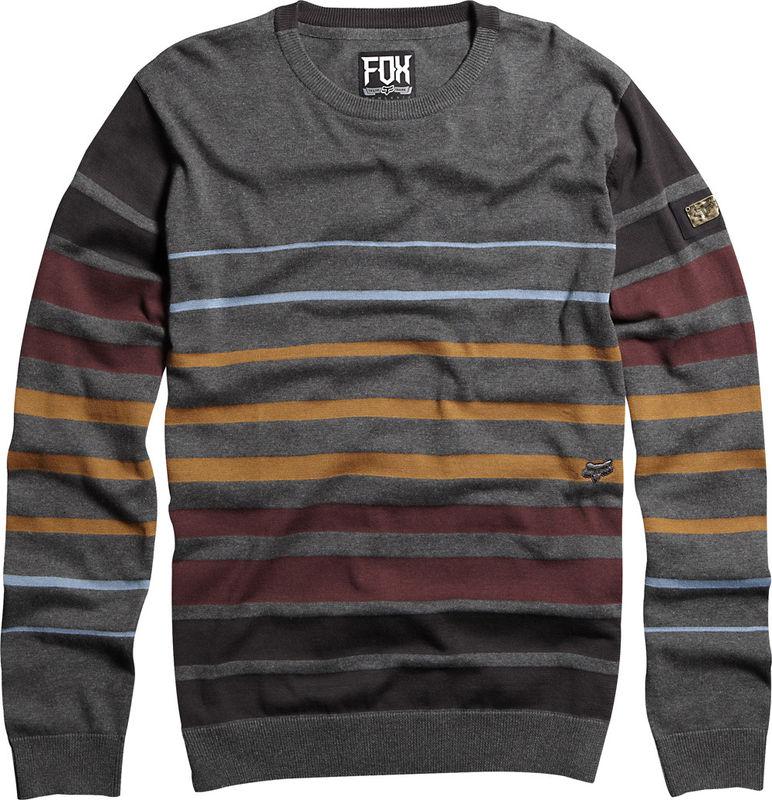 Fox grindle sweater charcoal heather knit shirt motocross shirts mx 2014
