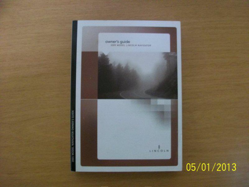 2005 lincoln navigator   owners manual