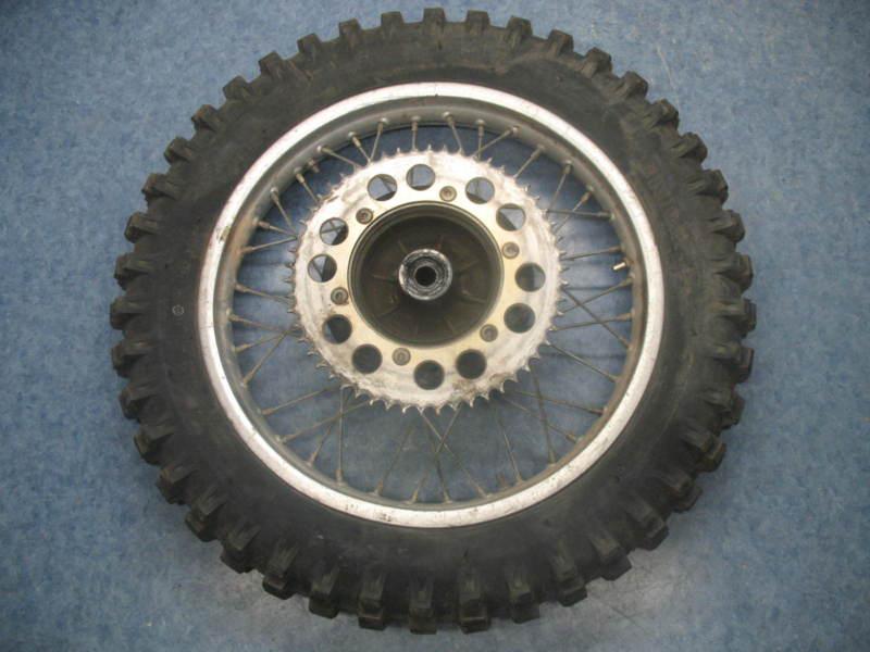 Rear wheel rim tire hub 1983 honda cr480 cr480r cr 480 r 83