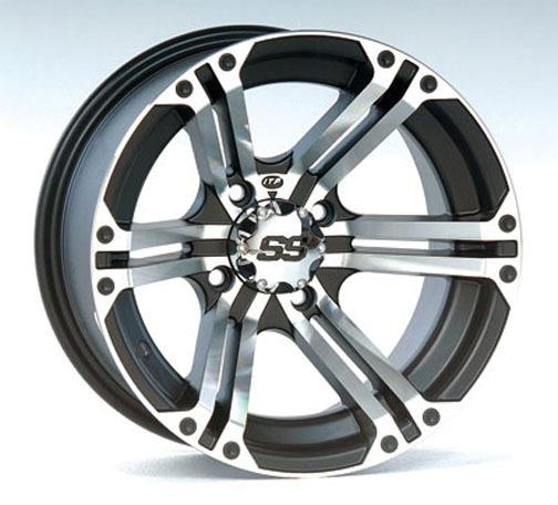 Itp ss212 rear wheel 14x8 4/110 3+5 alu/black for bomb/ can am hon for suz yam