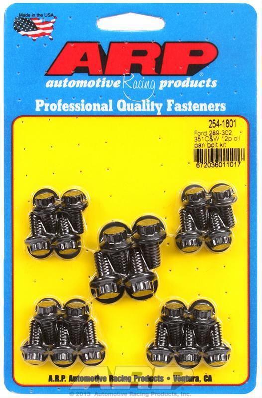 Arp oil pan bolts black oxide 12-point head ford sm block cleveland early model