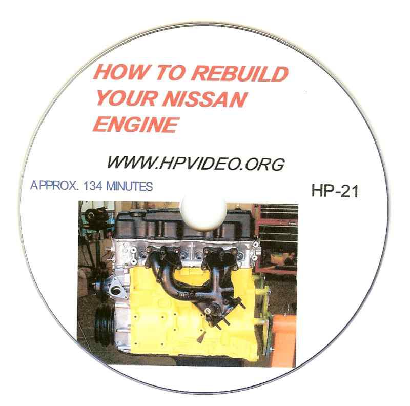 How to rebuild your nissan 200 240sx ka24 ca18 ca20 z22 engine video manual dvd 