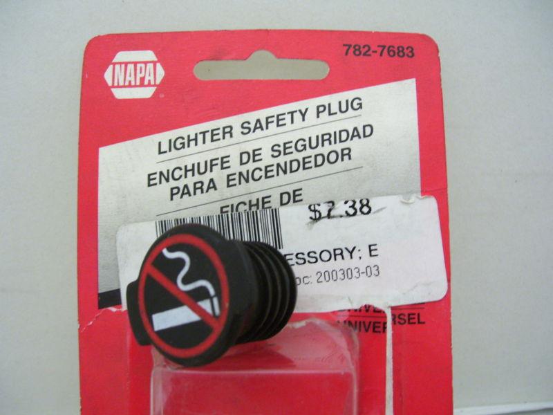 Napa parts no smoking cigarette lighter auxiliary plug emblem part # 782-7683