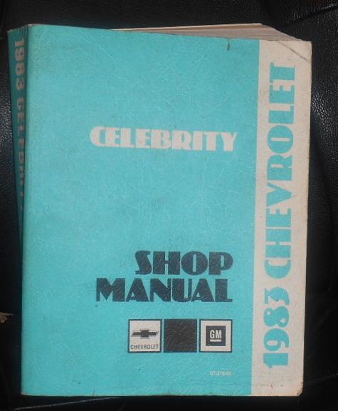 1983 chevrolet celebrity shop manual