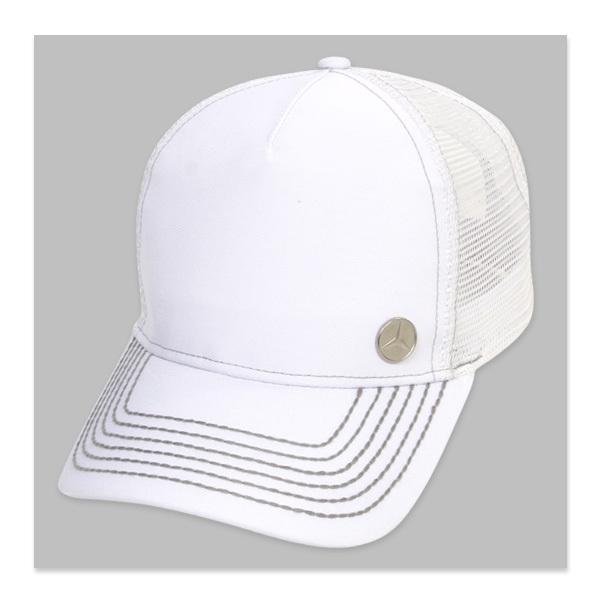 Mercedes-benz white medallion cap