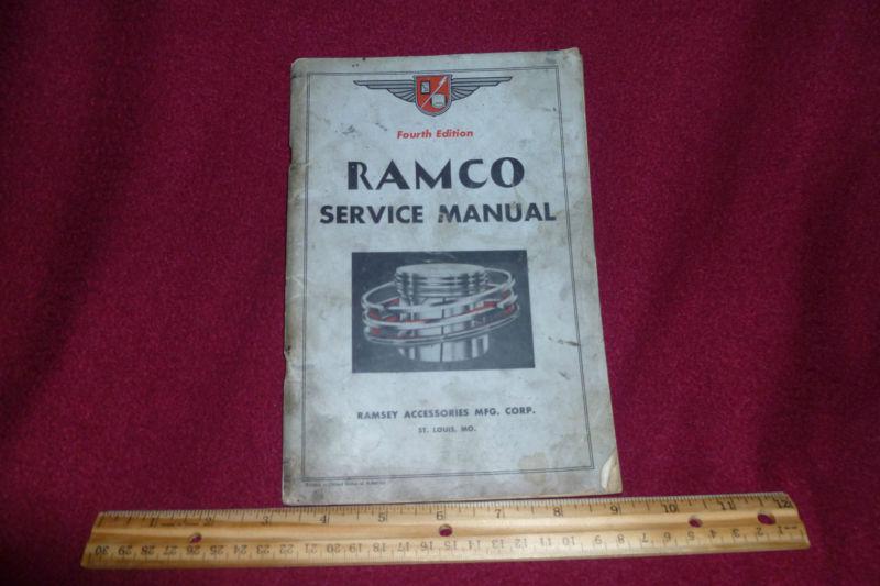 Ramco service manual - ramsey accessories mfg., corp. 