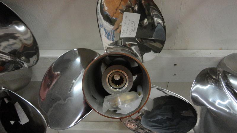 New mercury solas stainless rh propeller v6 14.5 x 15 outboard boat prop ss 