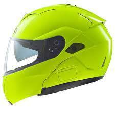 New hjc sy-max iii modular motorcycle helmet, hi-viz yellow, med/md