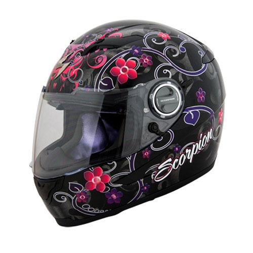 Scorpion exo-500 dahlia 2 full face motorcycle helmet black size x-small