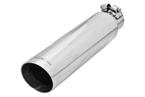 Flowmaster 15372 round doublewall angle cut exhaust tip with logo