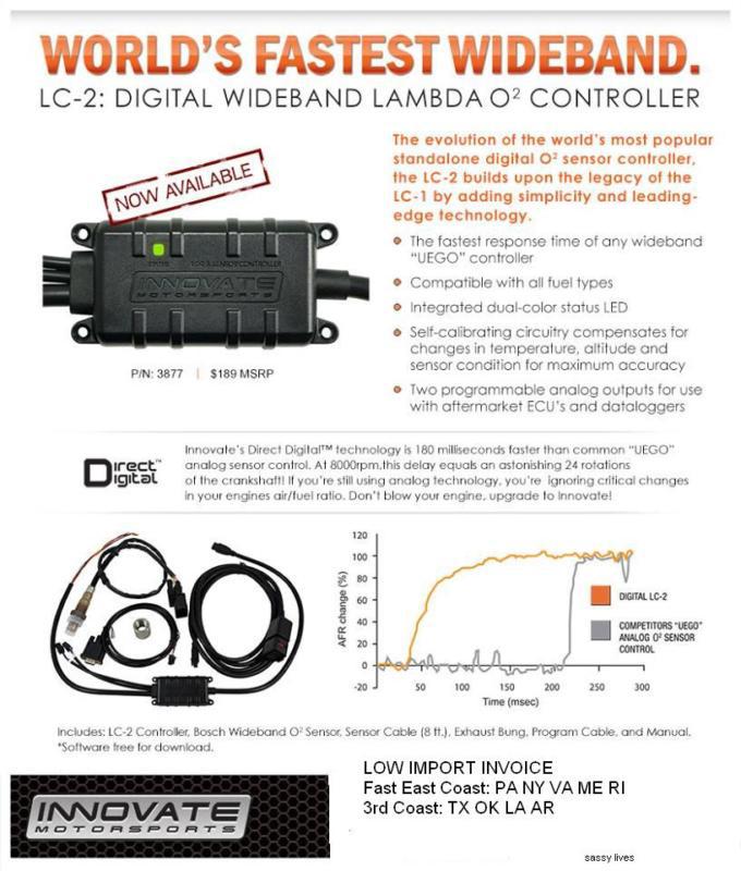 Lc2 digital wideband lambda air fuel o2 controller 3877 kit low import invoice