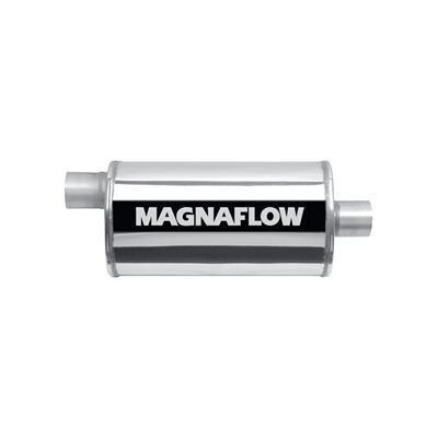 Two (2) magnaflow 14229 muffler 3" inlet/3" outlet stainless steel polished