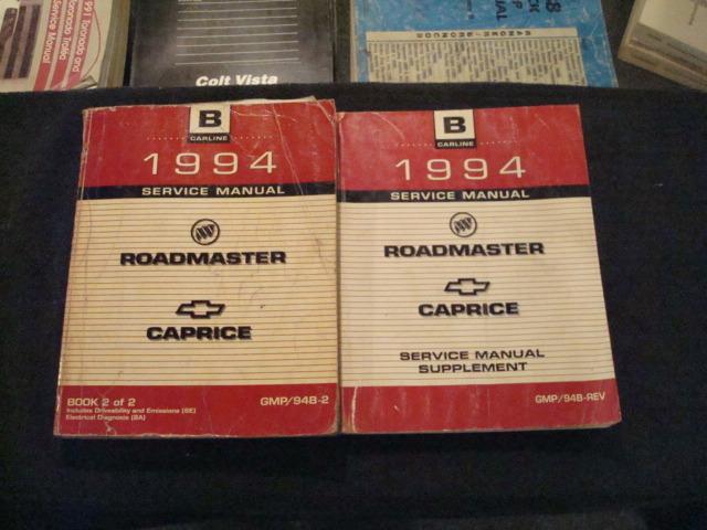1994 buick caprice/ss/roadmaster factory dealer shop service repair manual books