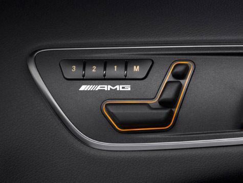 2 x amg mercedes benz interior seat control unit decal sticker emblem logo