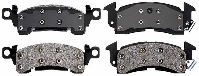 Ac delco durastop 17d52m brake pad or shoe, front-semi metallic brake pad