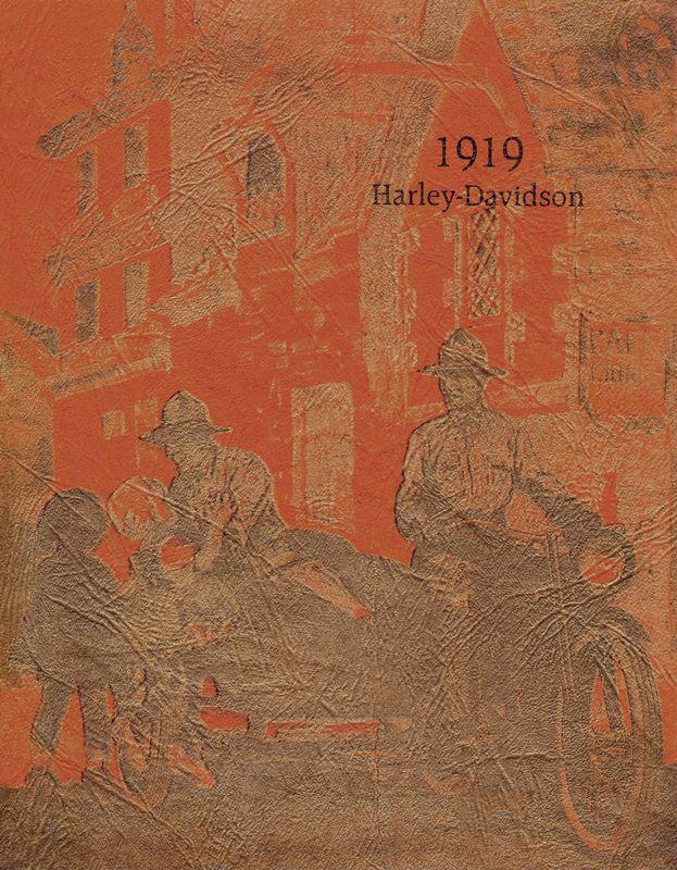 1919 harley davidson sales brochure 