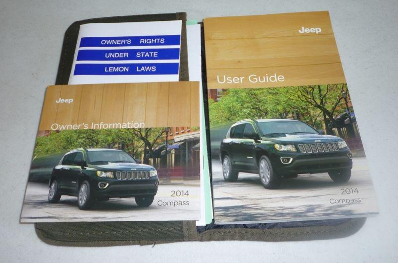 2014 jeep compass user guide owners manual set 14 dvd w/case