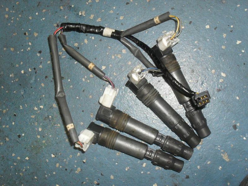 Honda cbr600f4i ignition coils + sub wiring harness cbr 600 f4i 01 02 2001 2002