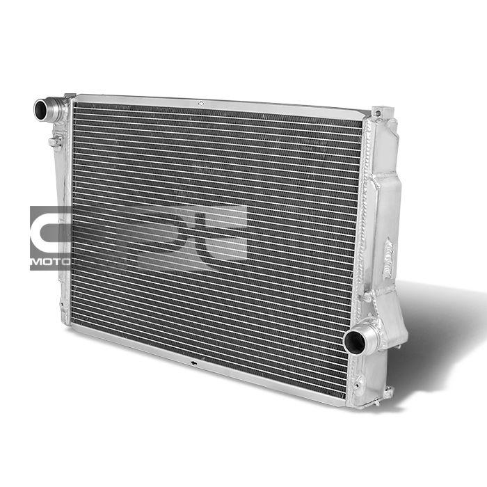 Bmw e46 323/325/328/330 mt two/dual row/core aluminum cooling chrome radiator